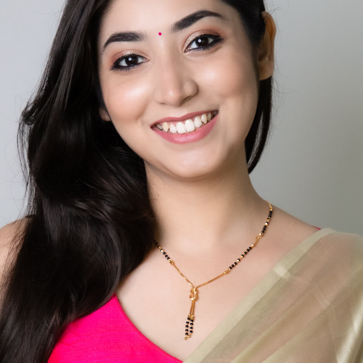 22K Gold Short Mangalsutra with Modern Flair