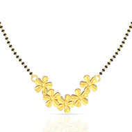 Golden Cherry Blossom 22K Mangalsutra Pendant
