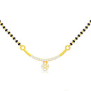 Sparkling Floral 22K Gold Mangalsutra Pendant