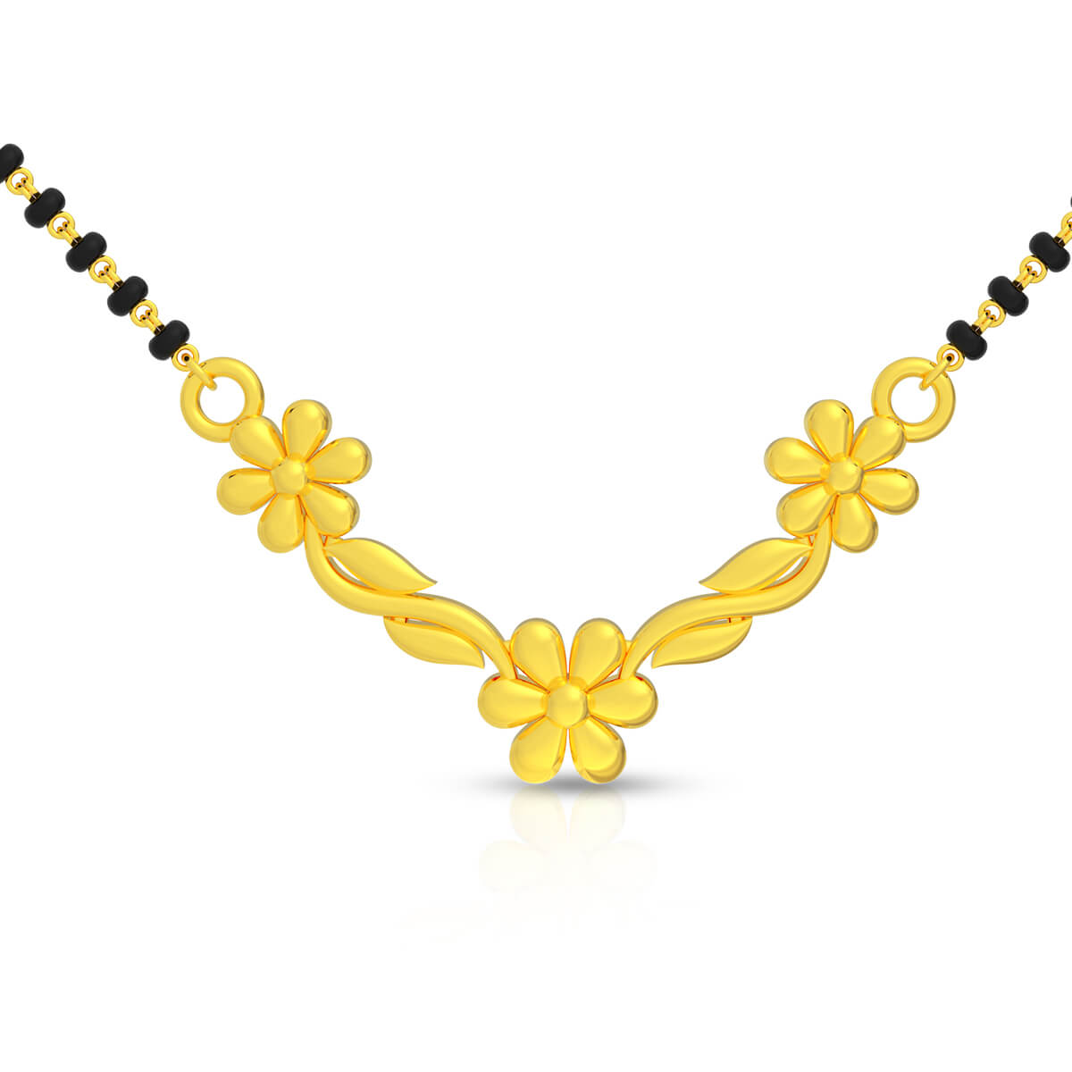 Blossom Grace 22K Gold Mangalsutra Pendant