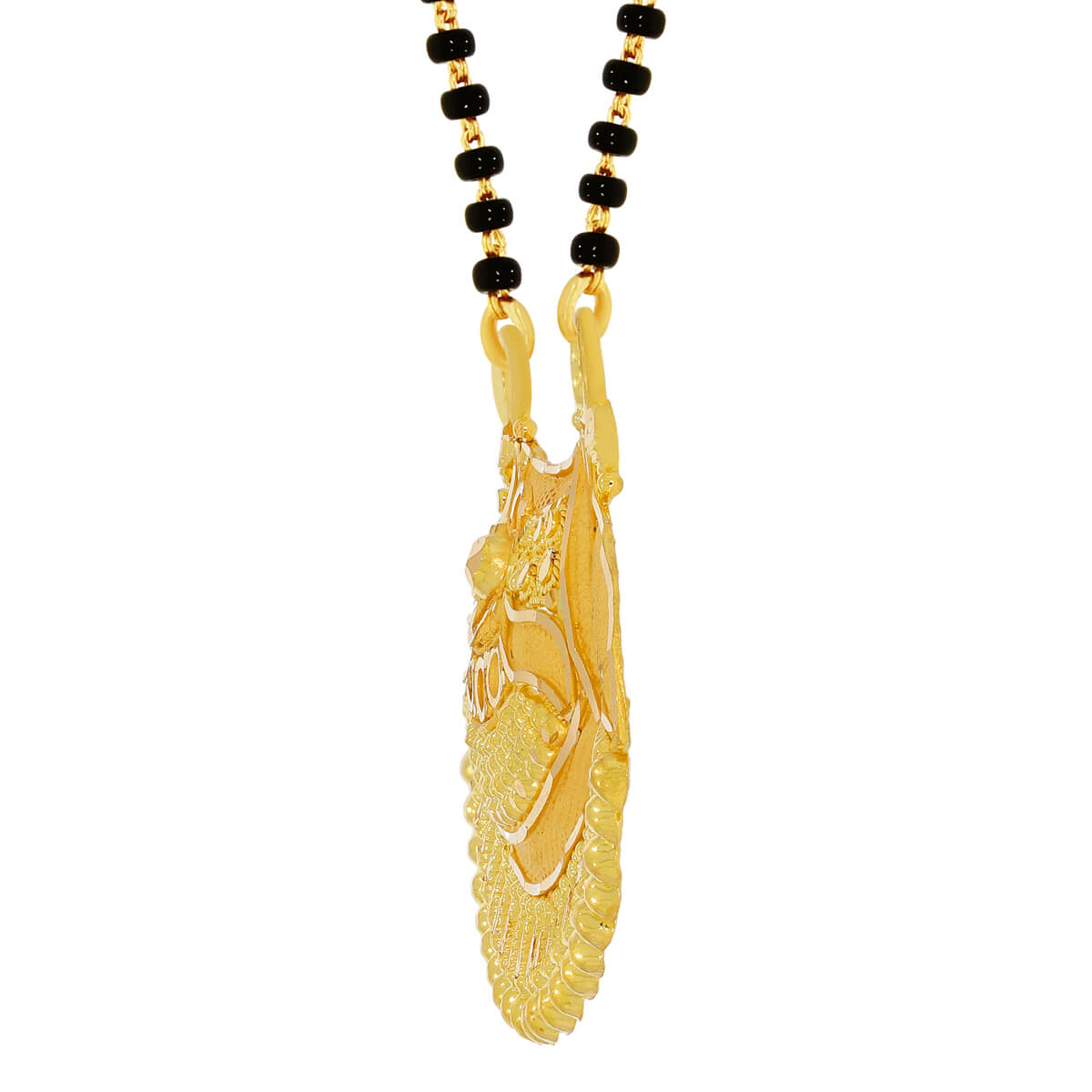 Floral Grace Gold Mangalsutra Pendant 22K