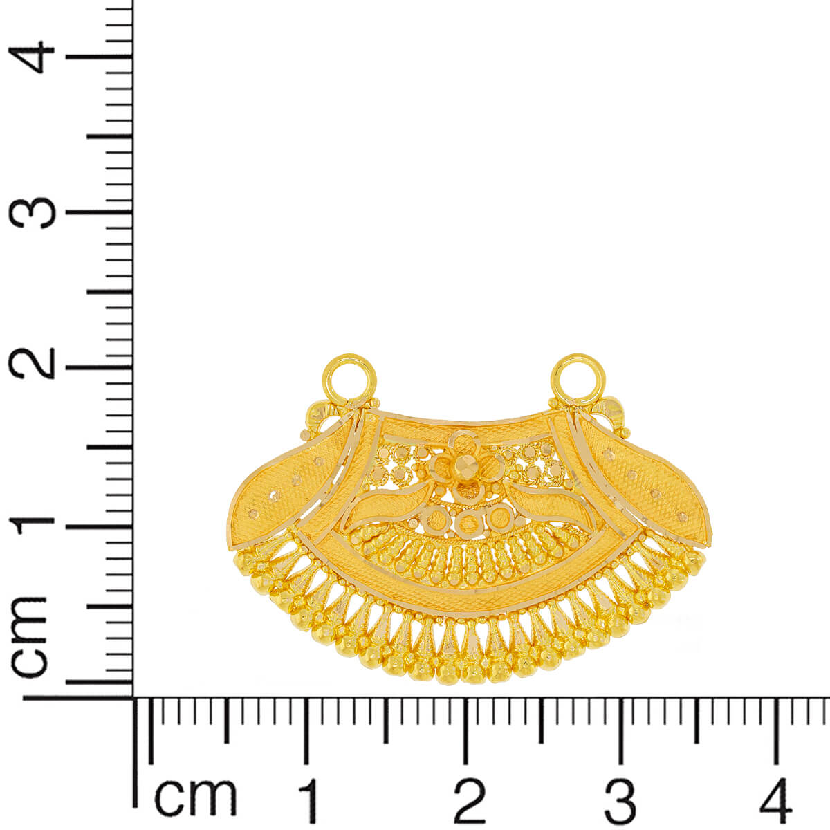 Floral Grace Gold Mangalsutra Pendant 22K