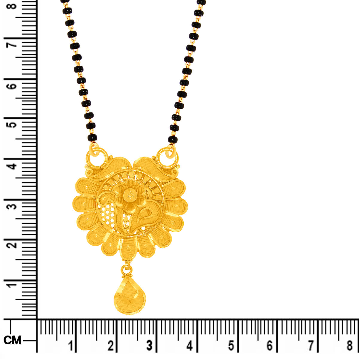 Charming Gold Blossom 22K Mangalsutra Pendant