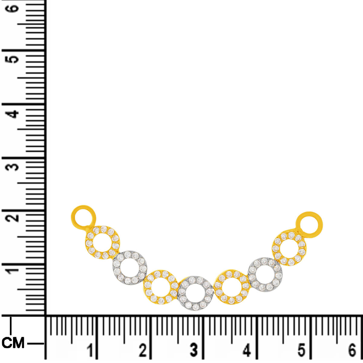 22K Stunning Elegance Oval Mangalsutra Pendant