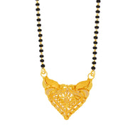 22K Graceful Paisley Motif Gold Mangalsutra Pendant