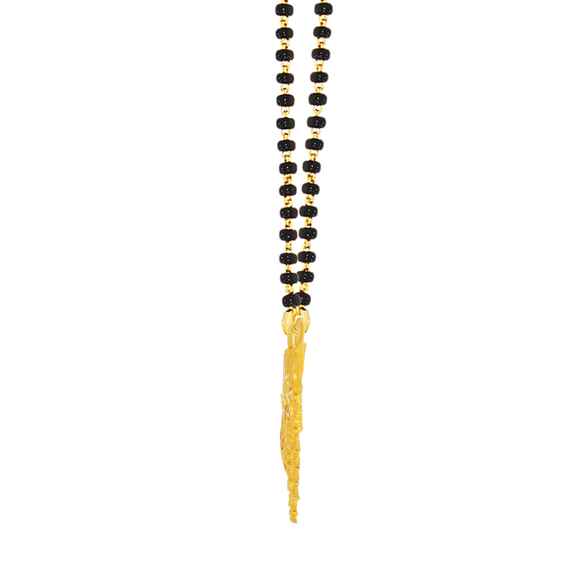 22K Graceful Paisley Motif Gold Mangalsutra Pendant
