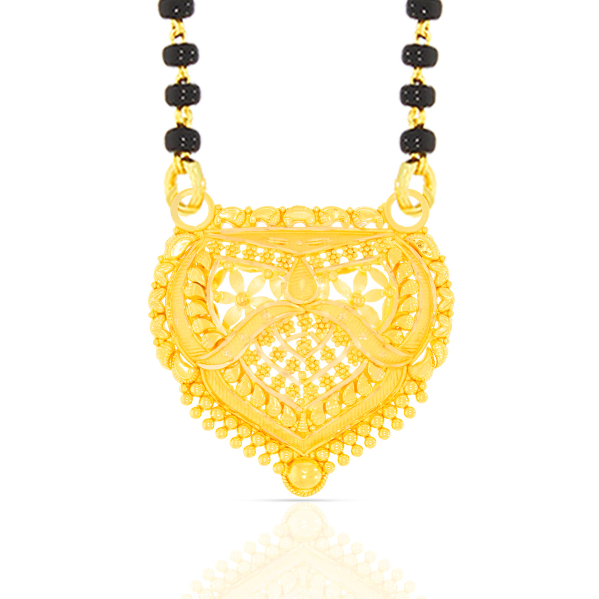 Magnetic Elegance 22K Gold Mangalsutra Pendant