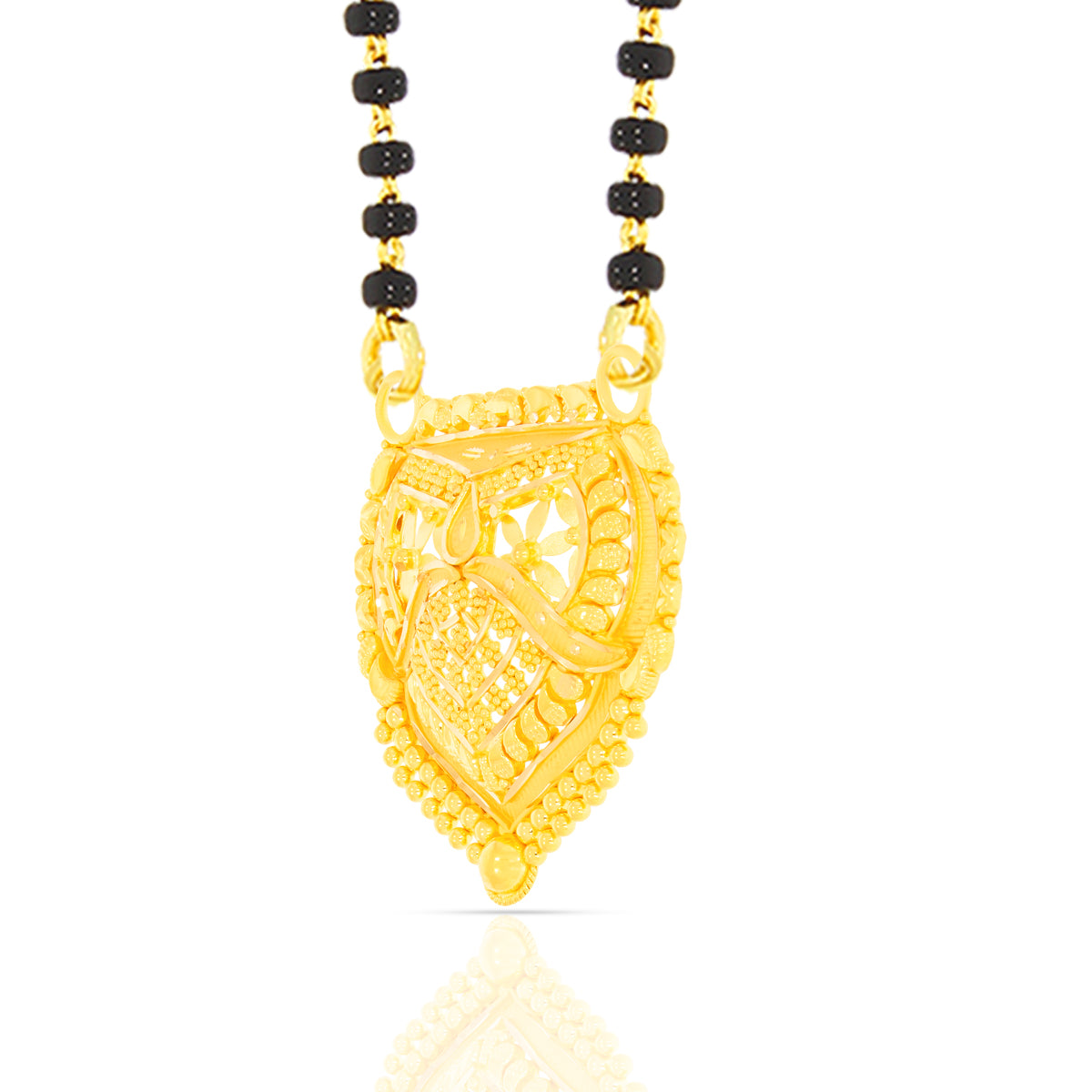 Magnetic Elegance 22K Gold Mangalsutra Pendant