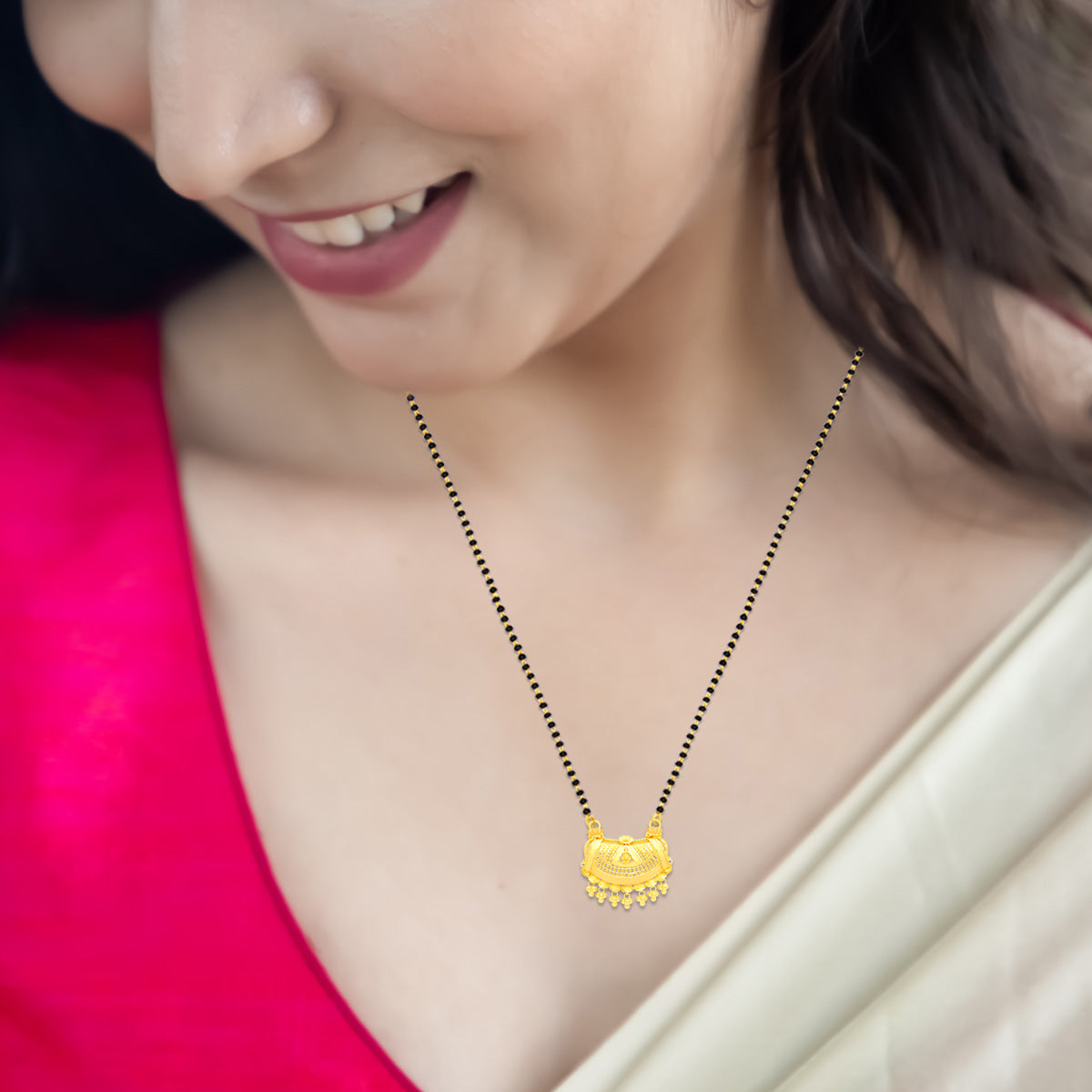 Cultural Essence Gold Mangalsutra Pendant