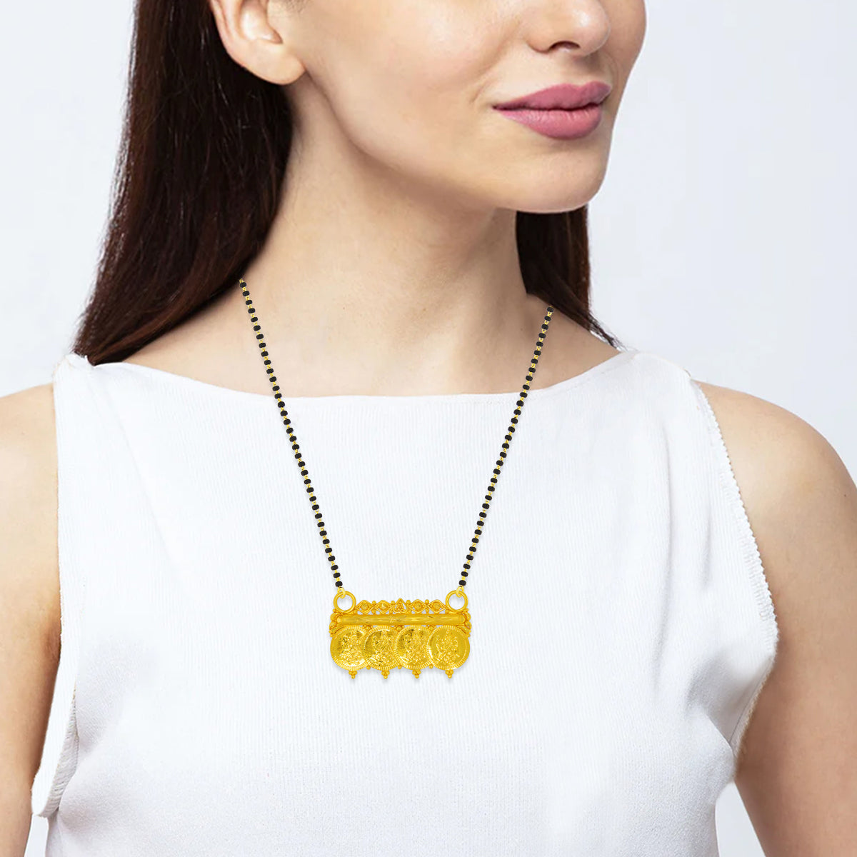 Gleaming Vintage 22K Gold Mangalsutra Pendant