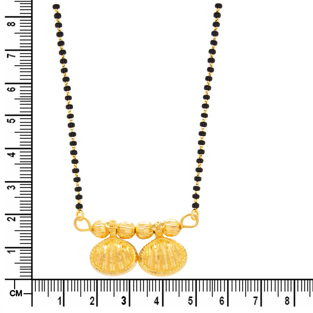 Chic Oval Charm 22K Gold Maniwati