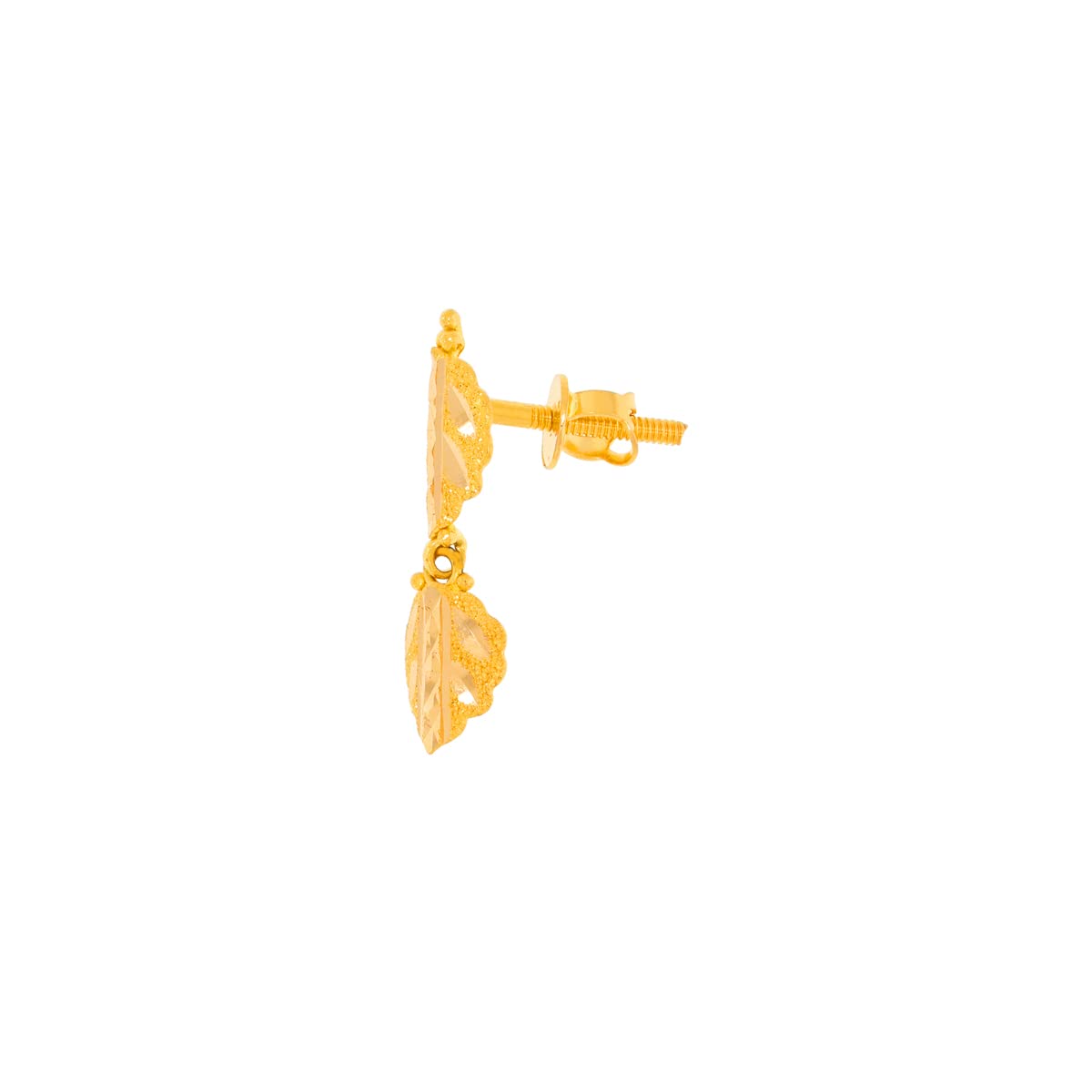 Gold Foliate Elegance Short Necklace