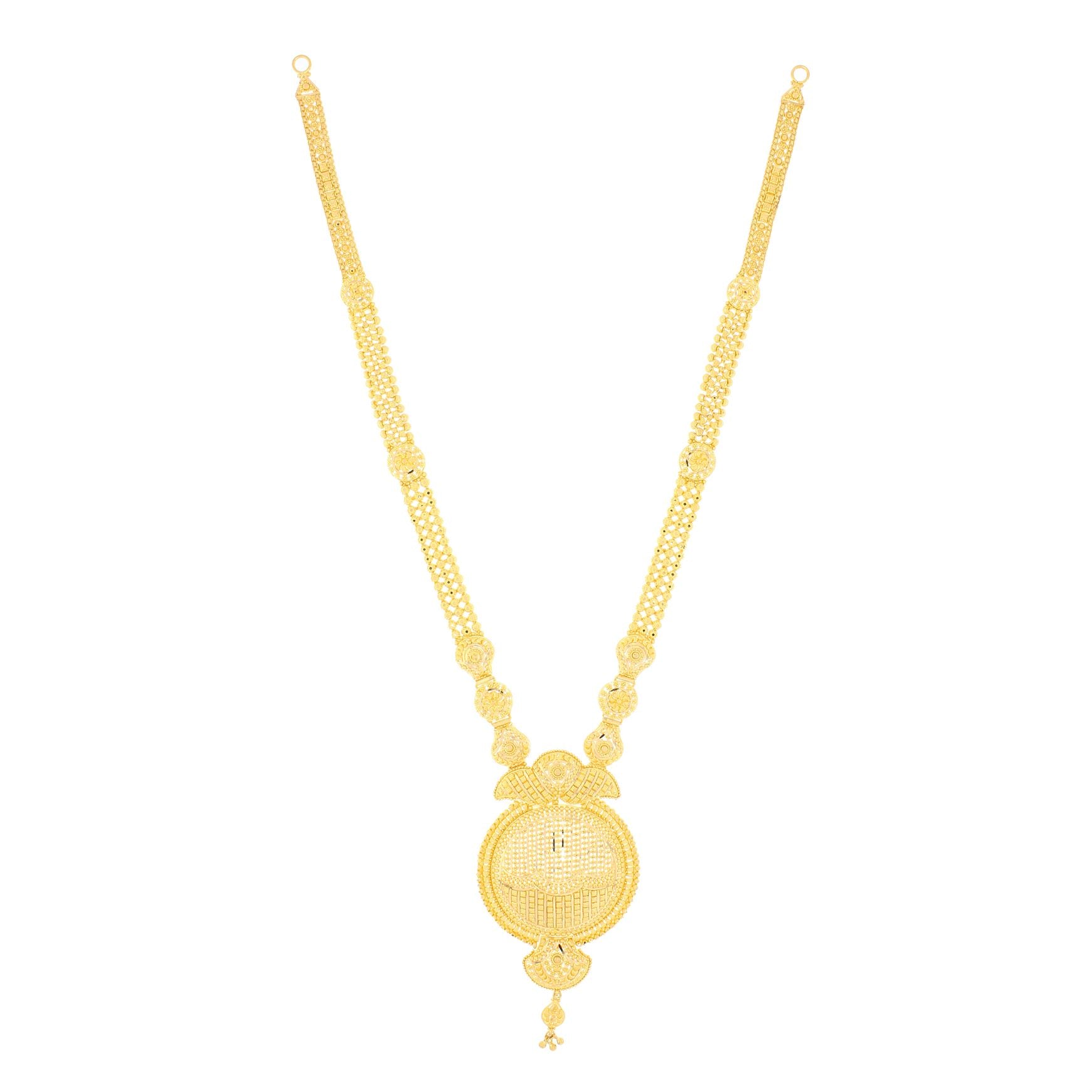 Graceful Glow Long Gold Necklace