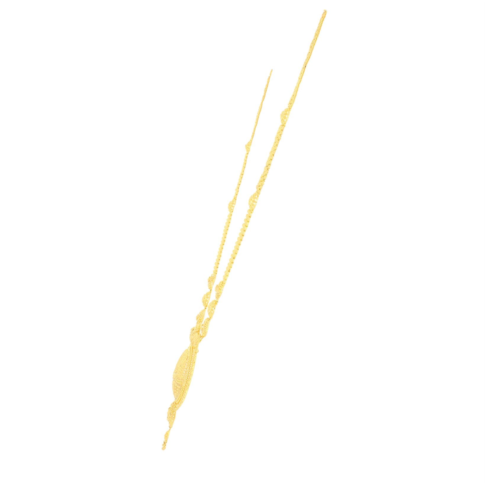Graceful Glow Long Gold Necklace