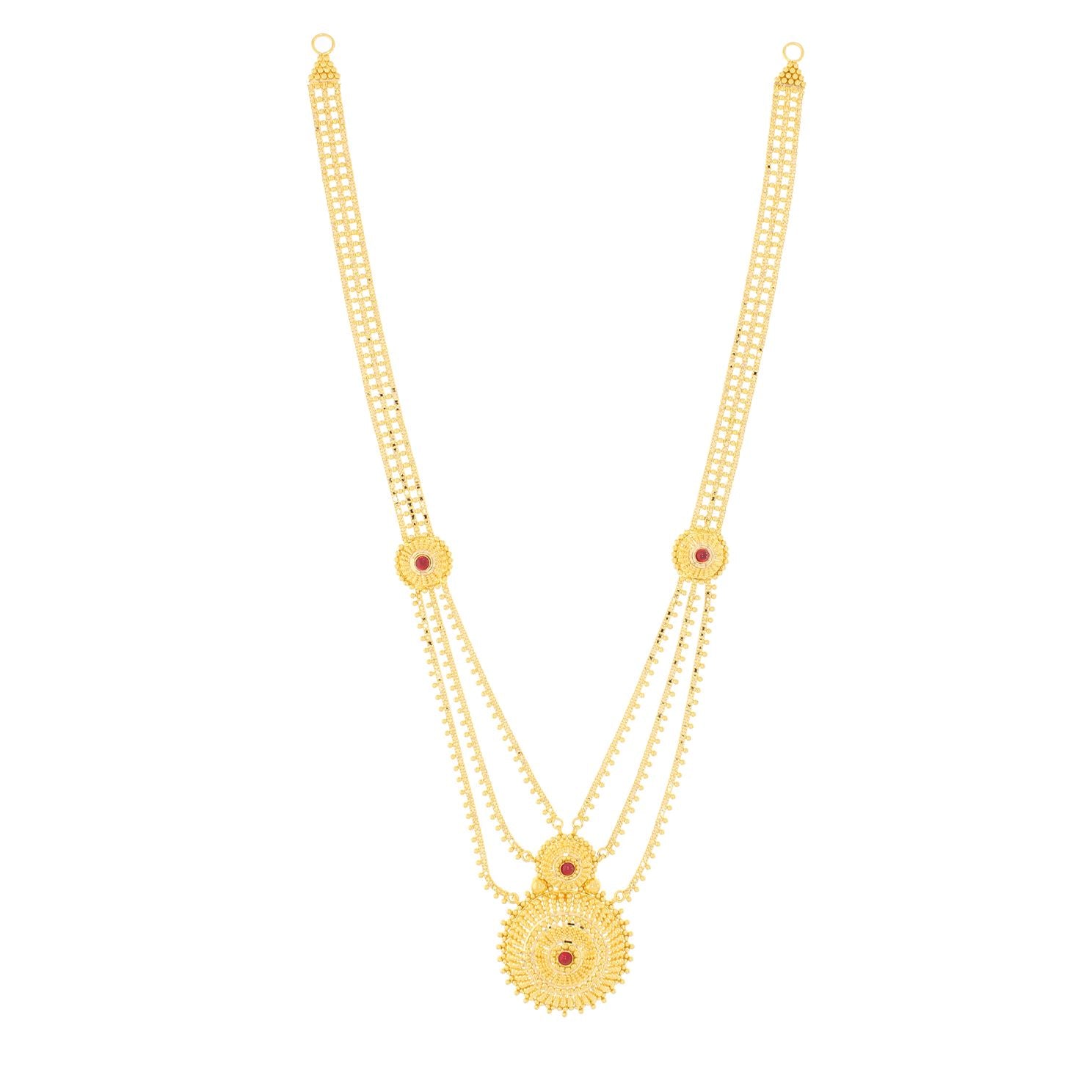 Graceful Gleam Long Gold Necklace