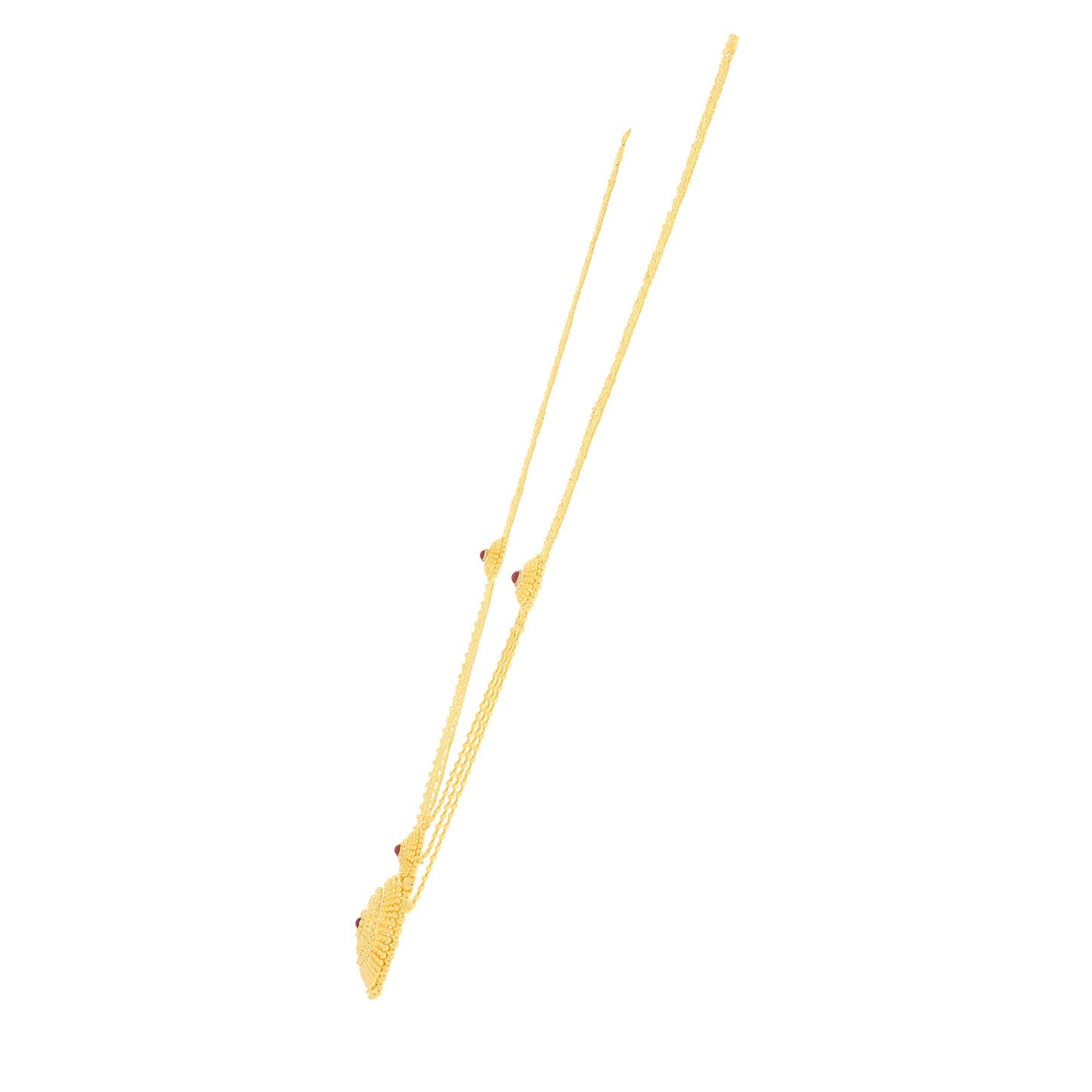 Graceful Gleam Long Gold Necklace