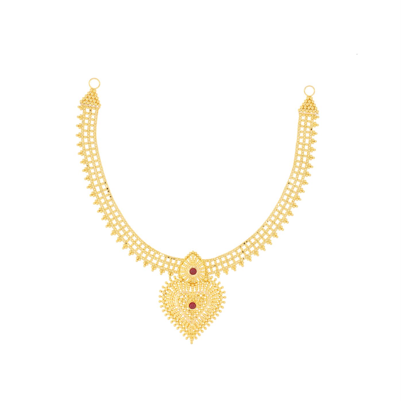 Vintage Elegance Gold Short Necklace