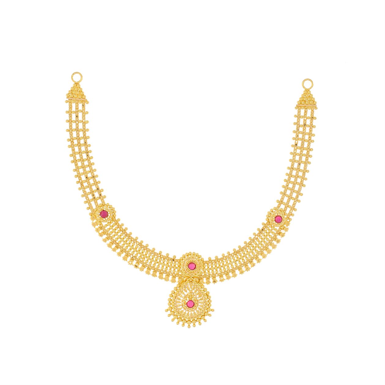 Radiant Grace Gold Short Necklace