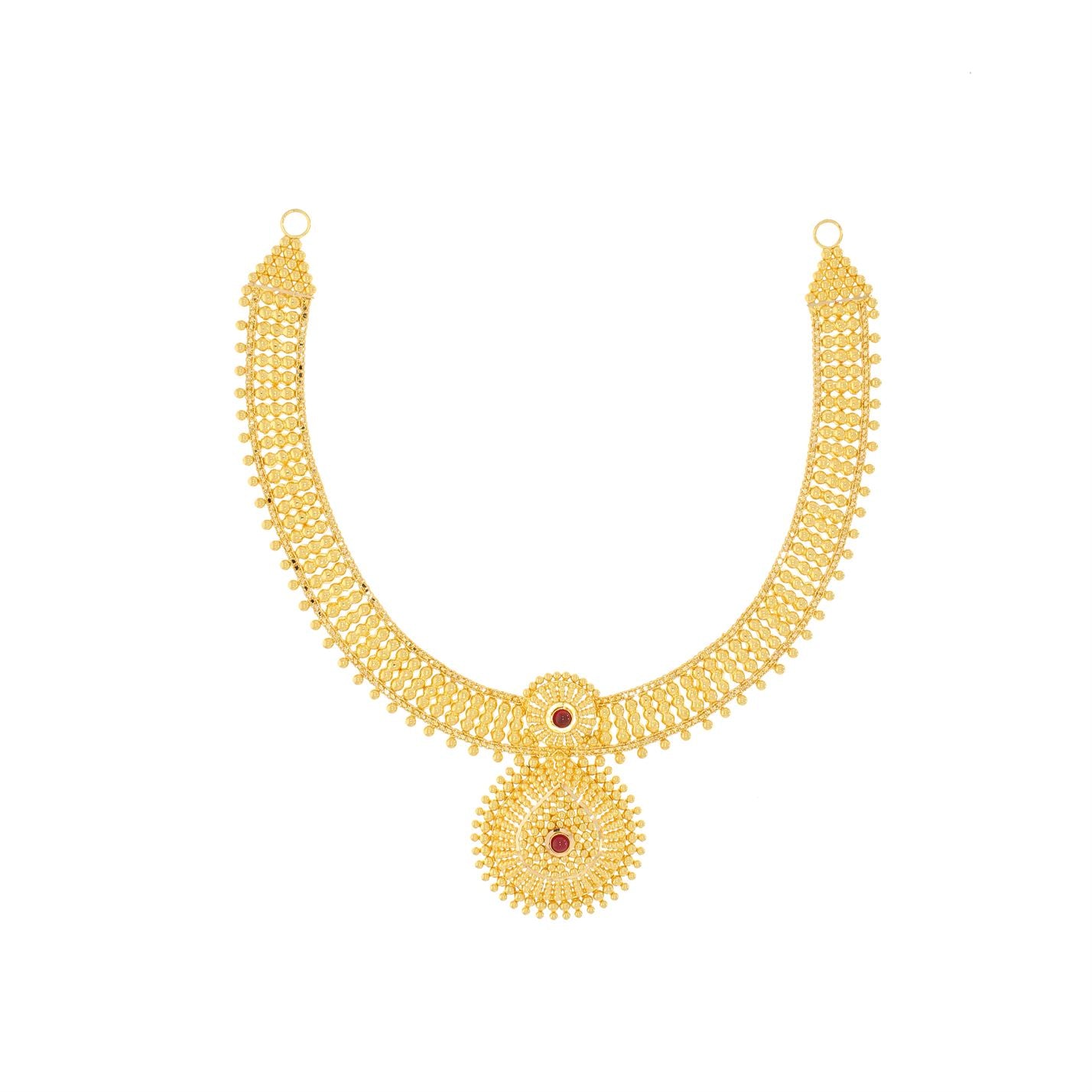 Classic Radiance Orb Gold Short Necklace