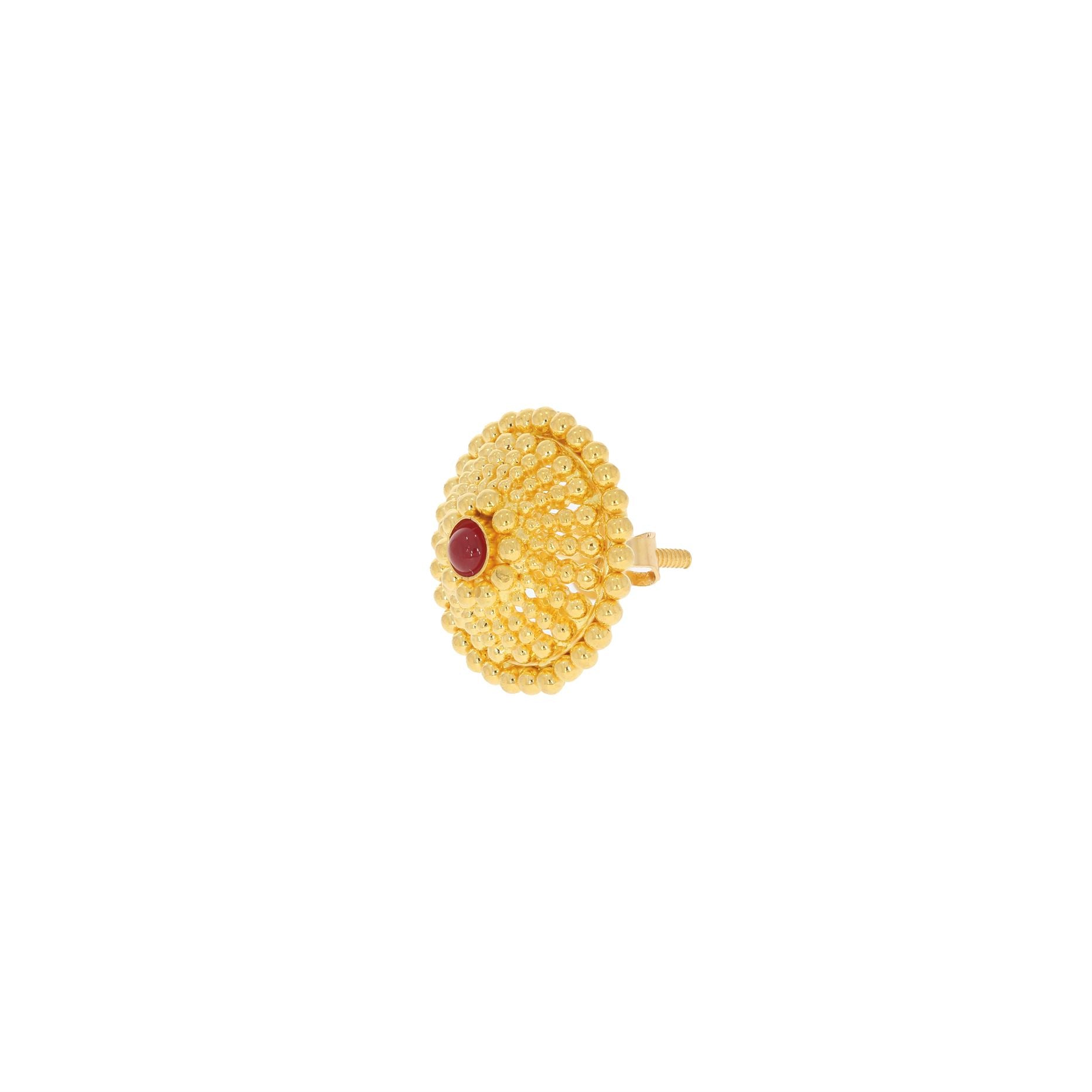 Refined Elegance Cuboid Gold Short Necklace