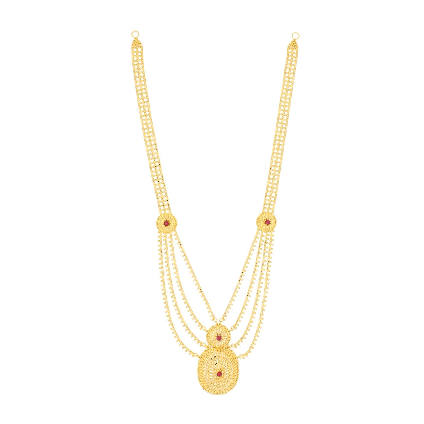 Graceful Radiance Long Gold Necklace