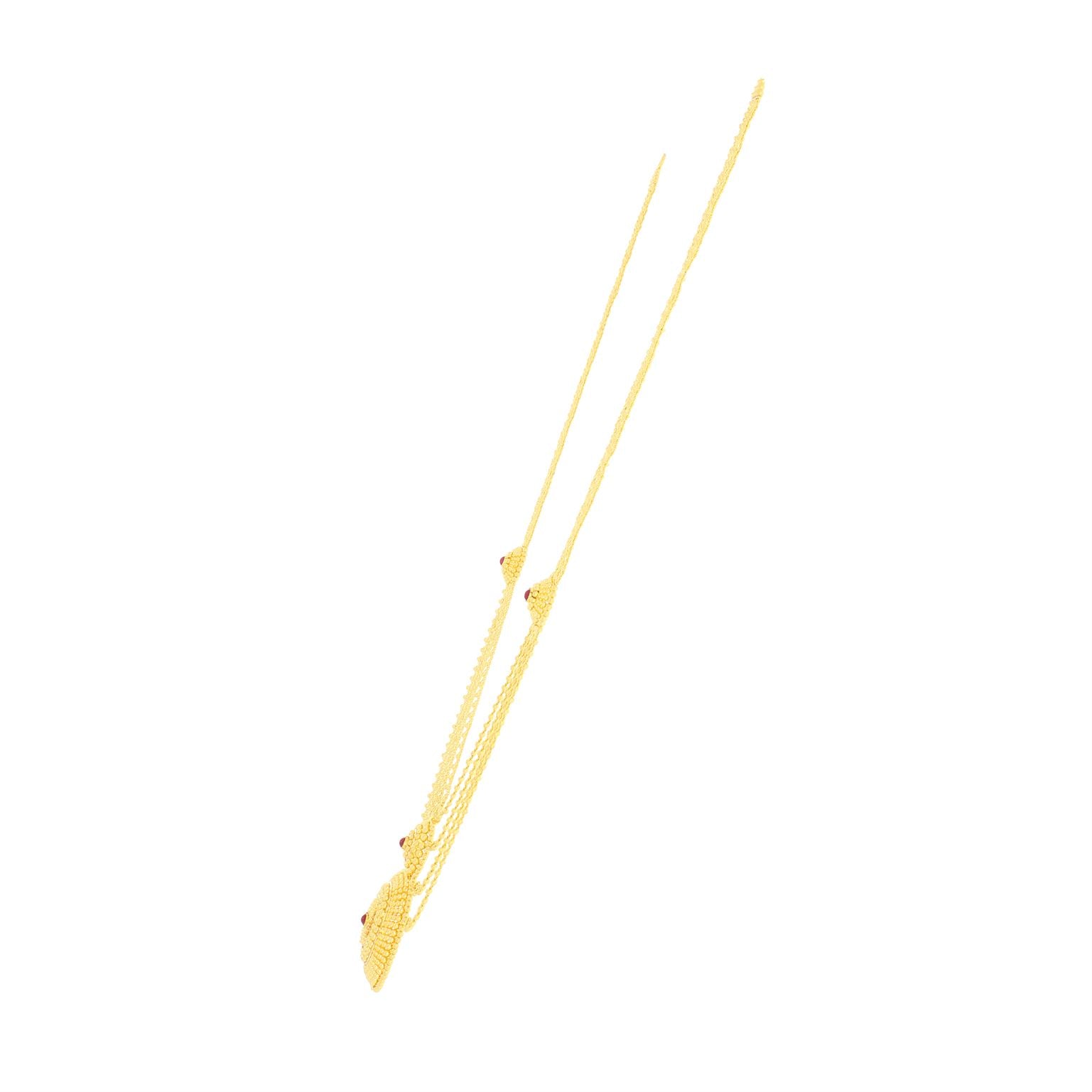 Graceful Radiance Long Gold Necklace