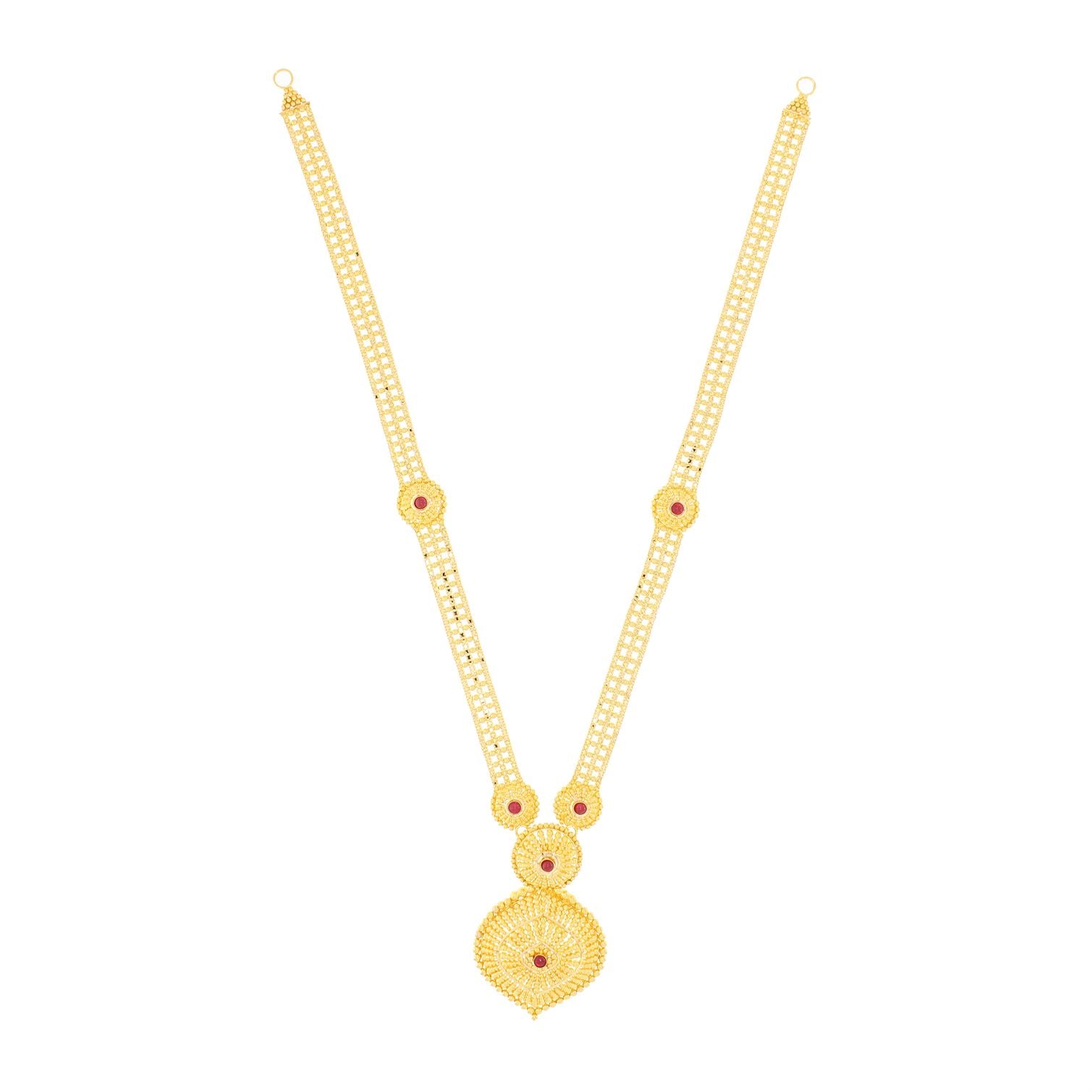 Simple Radiance Long Gold Necklace