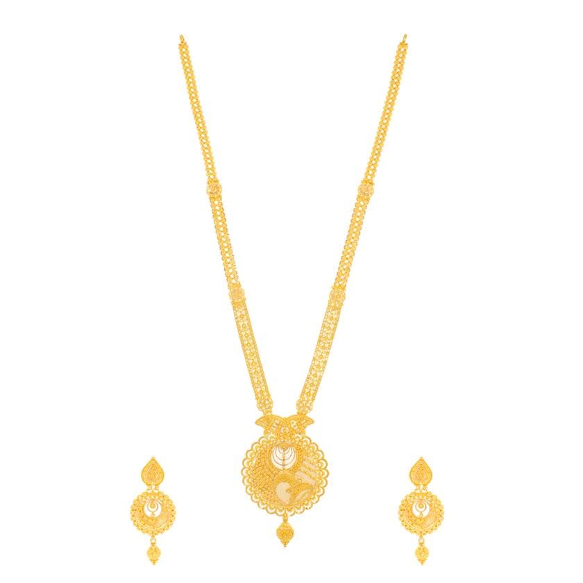 Exclusive Elegance Long Gold Necklace
