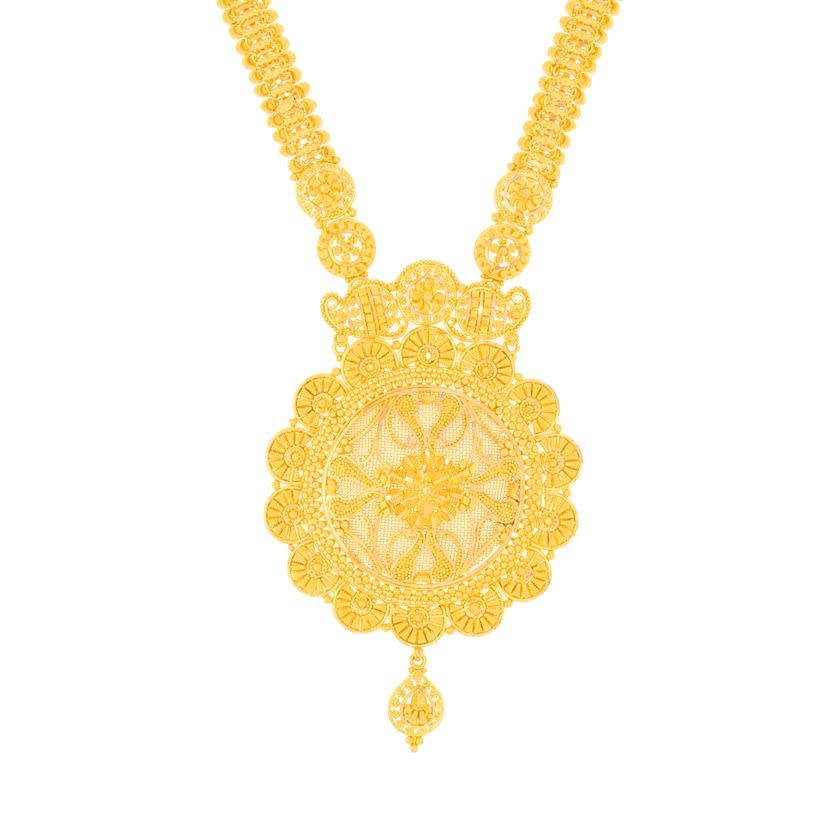 Gorgeous Grace Long Gold Necklace