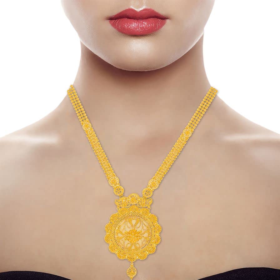 Gorgeous Grace Long Gold Necklace