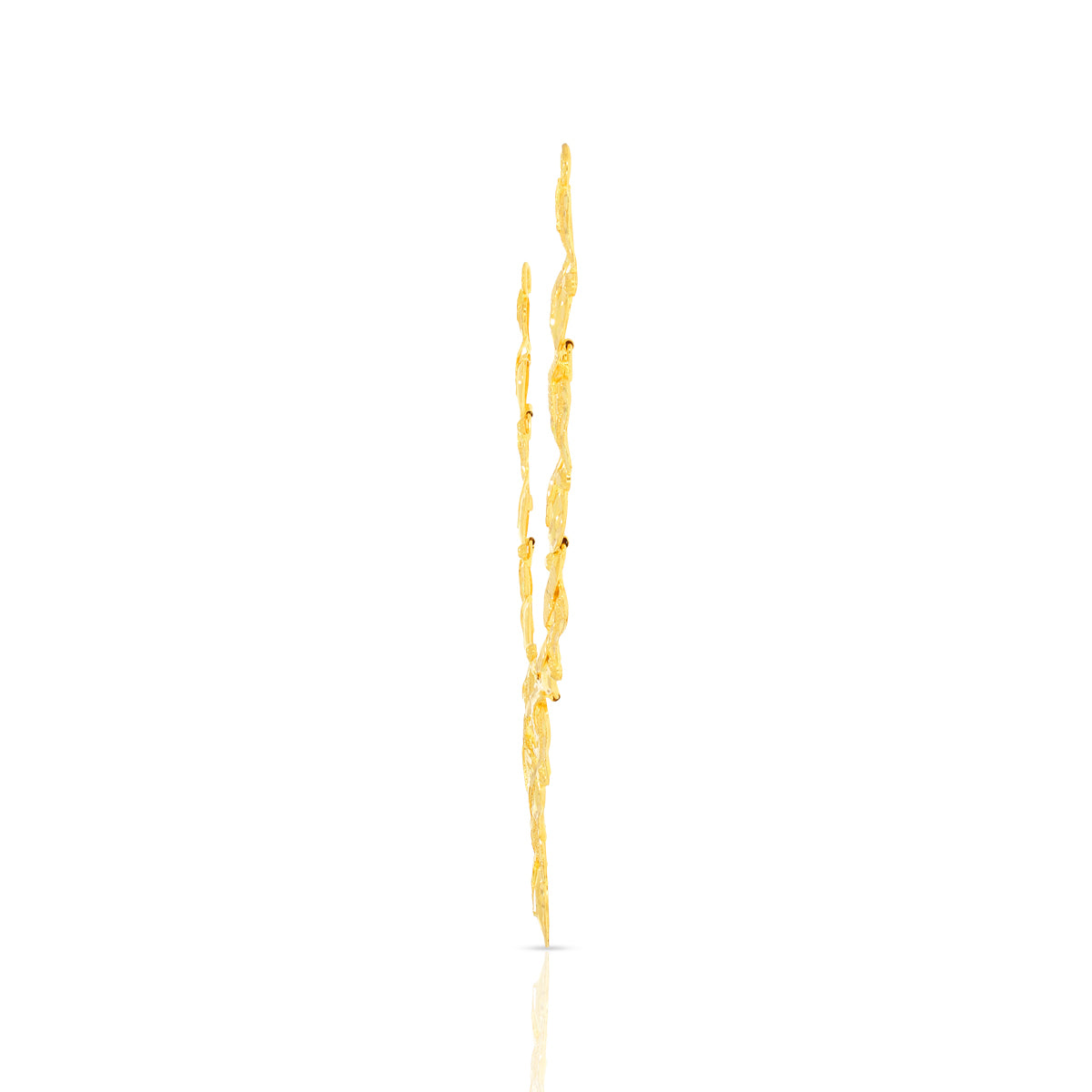 Majestic Foliate Crafting Gold Short Necklace