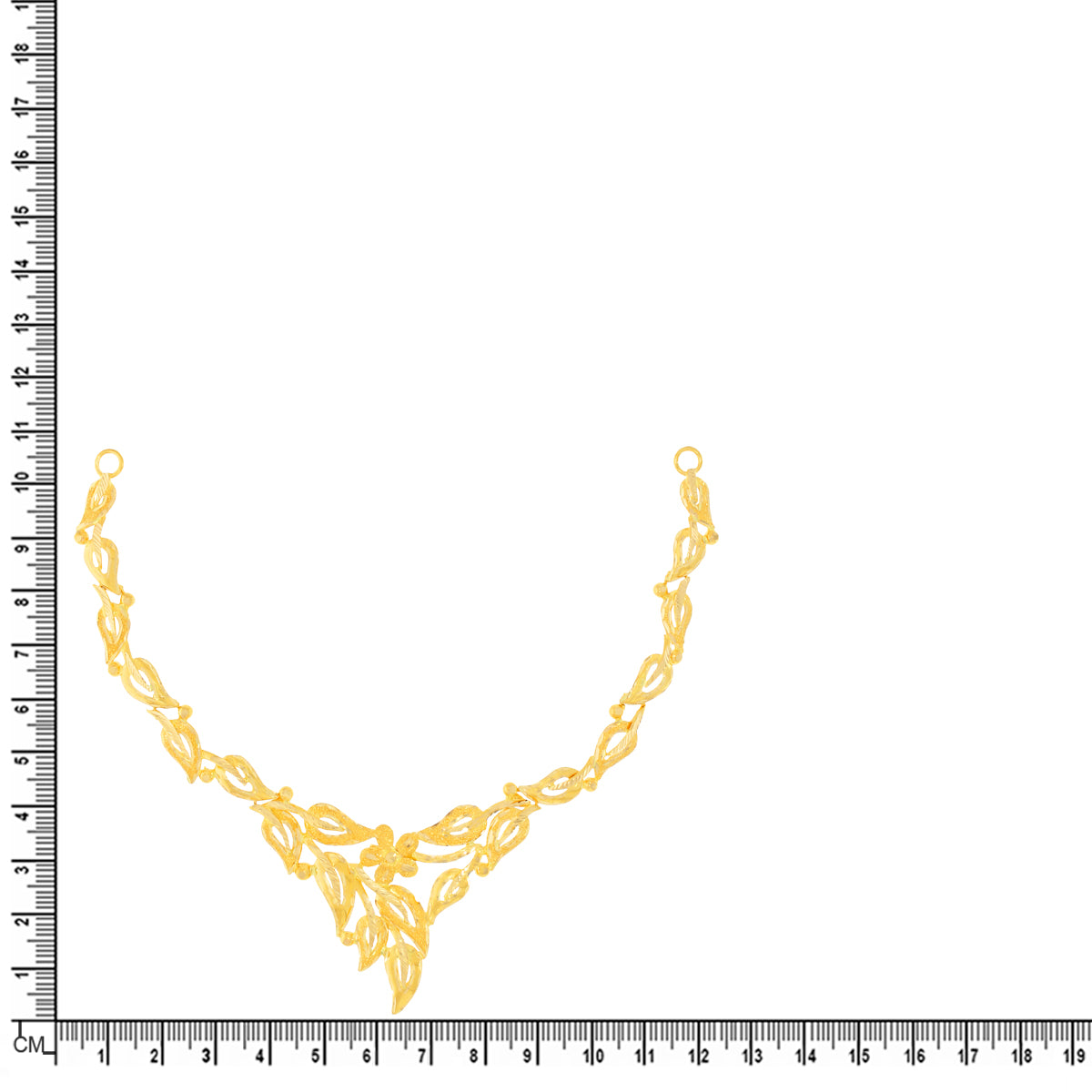 Majestic Foliate Crafting Gold Short Necklace