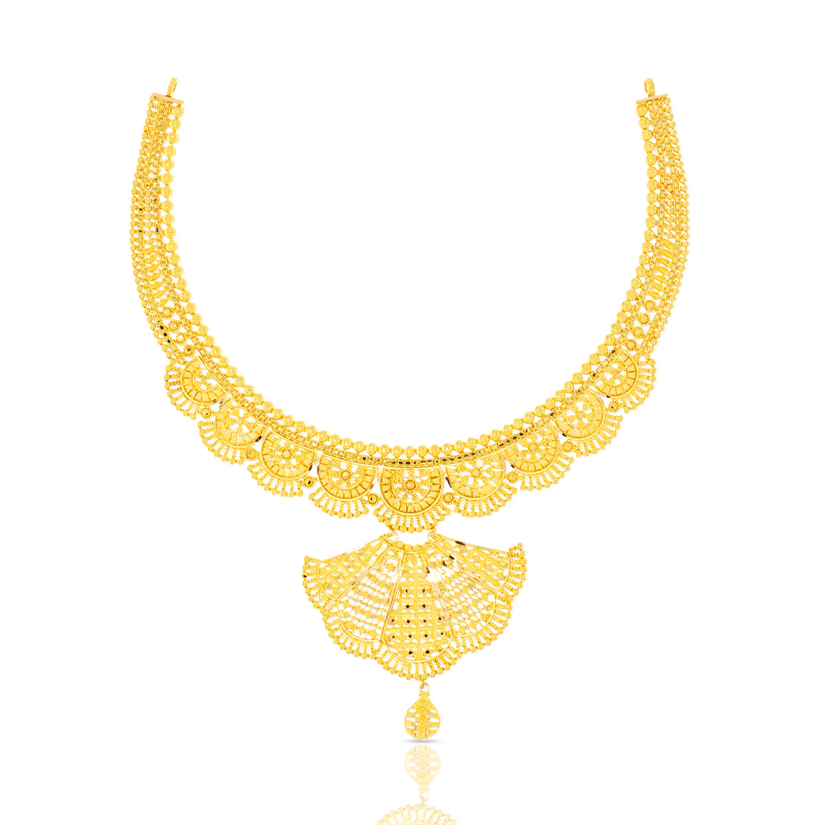 Majestic Glow Wedding Gold Necklace