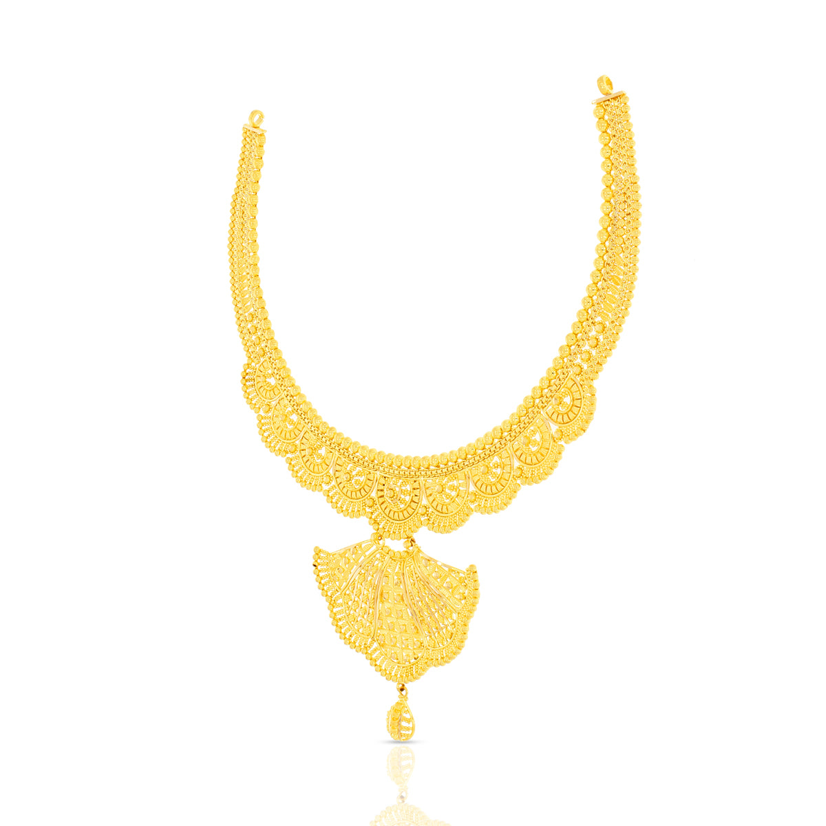Majestic Glow Wedding Gold Necklace