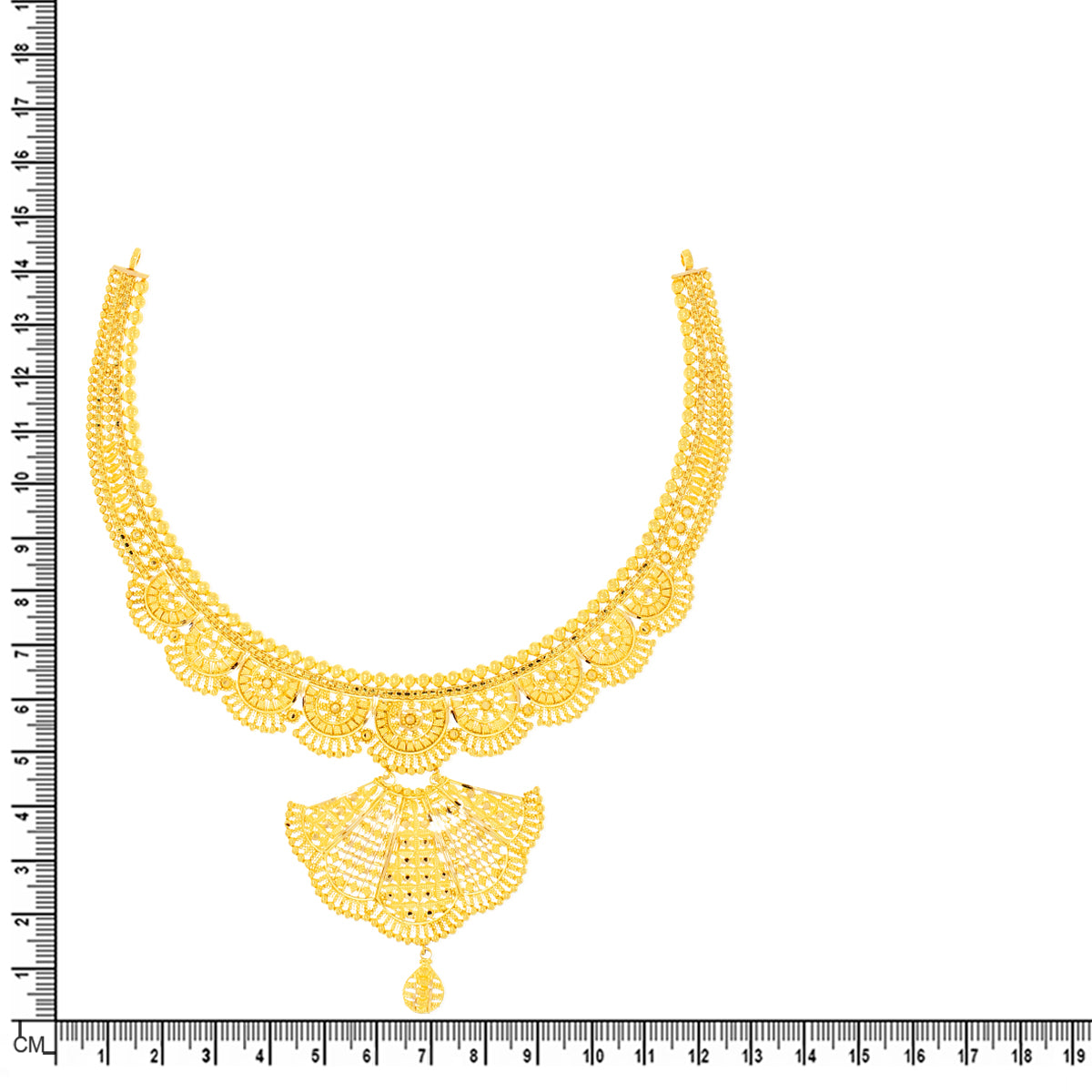 Majestic Glow Wedding Gold Necklace