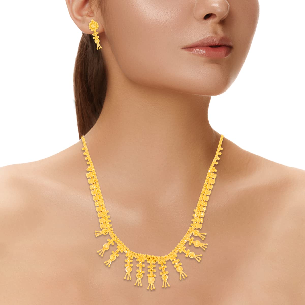 Gracile Charm Gold Short Necklace
