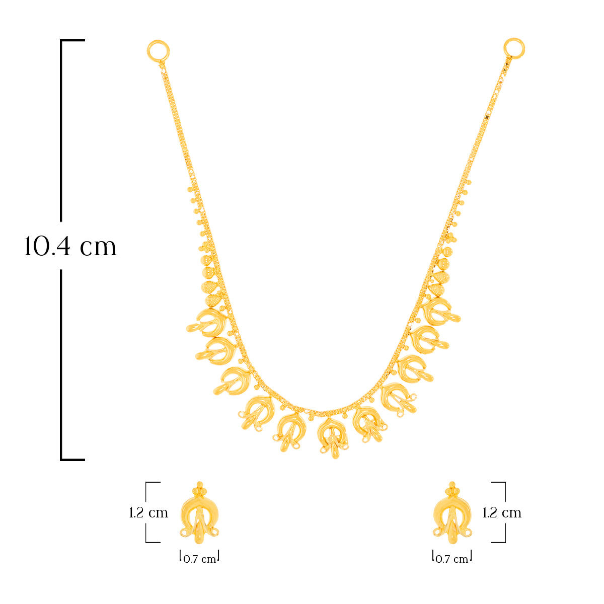 Captivating Charm Gold Short Necklace