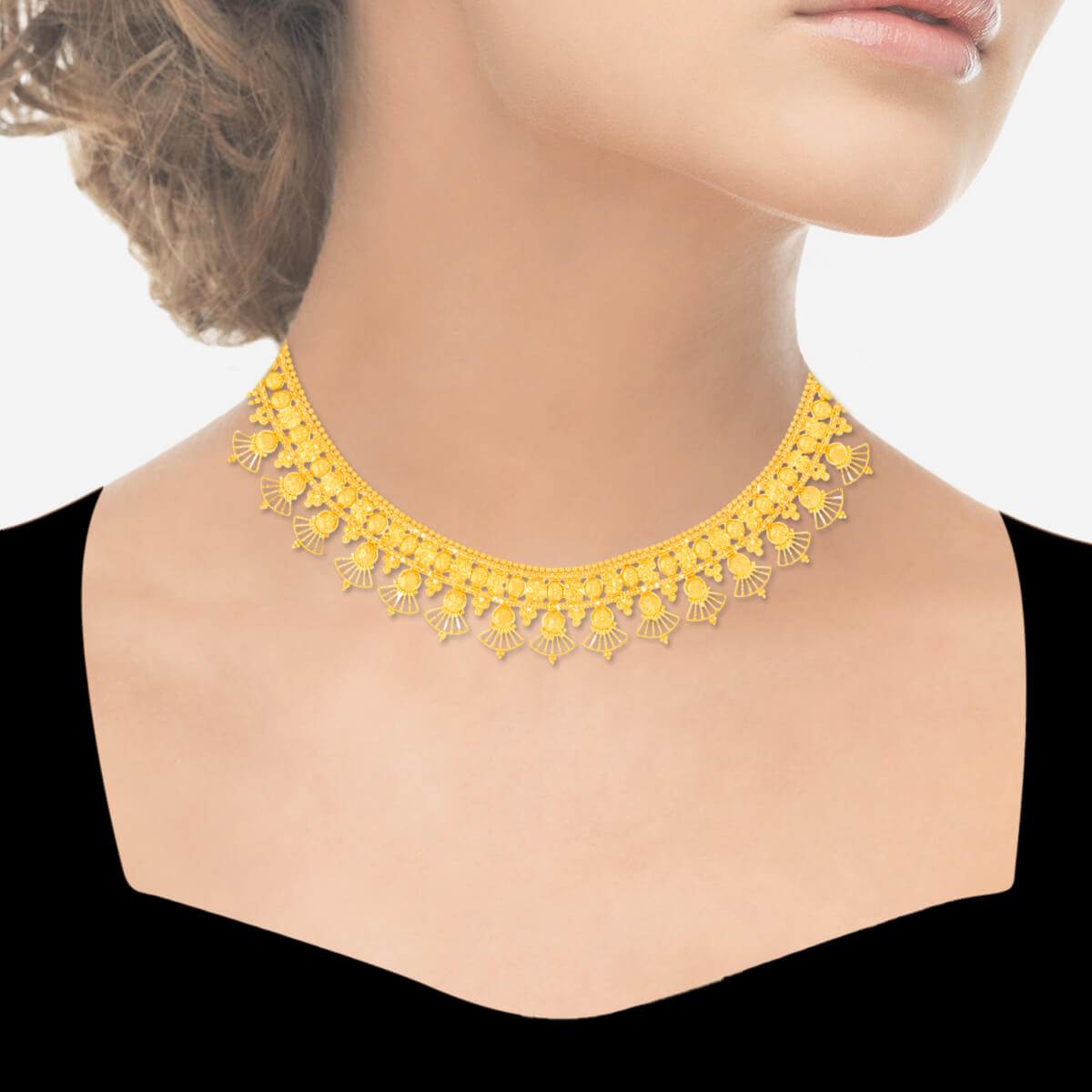 Captivating Glow Gold Short Necklace