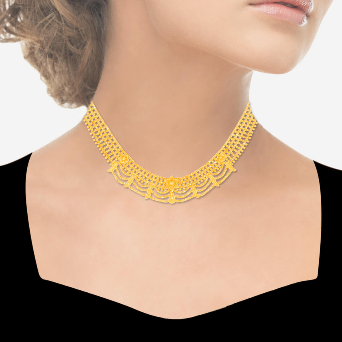 Forever Graceful Wedding Gold Necklace