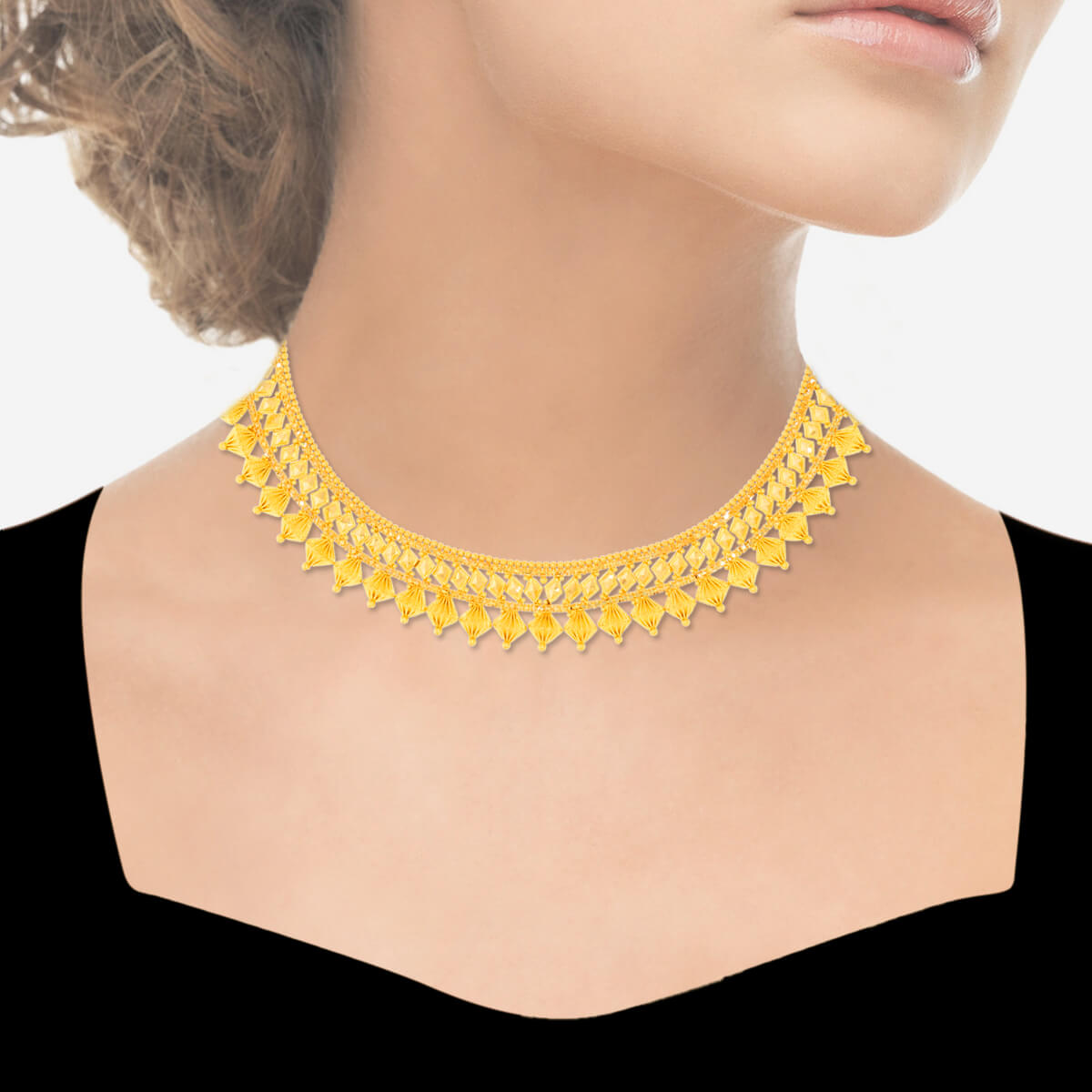 Graceful Bride Wedding Gold Necklace