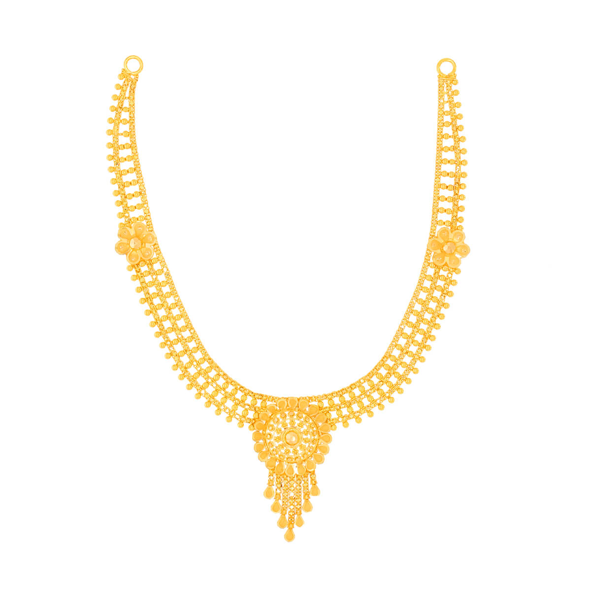 Pristine Glow Gold Short Necklace