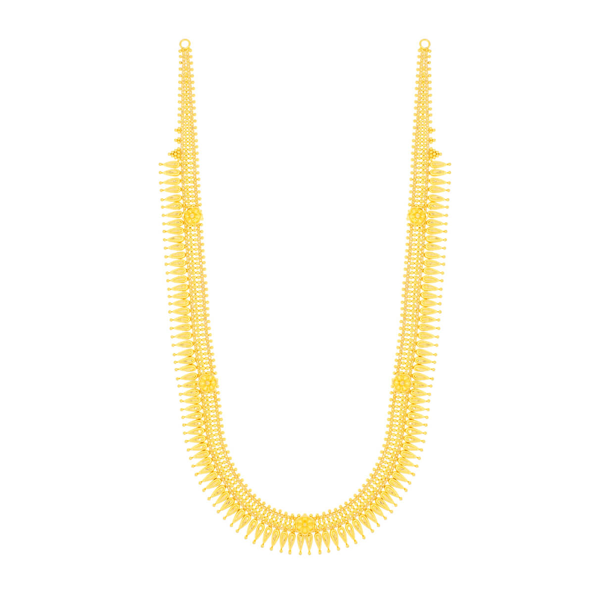 Long Gold Necklace with Subtle Elegance