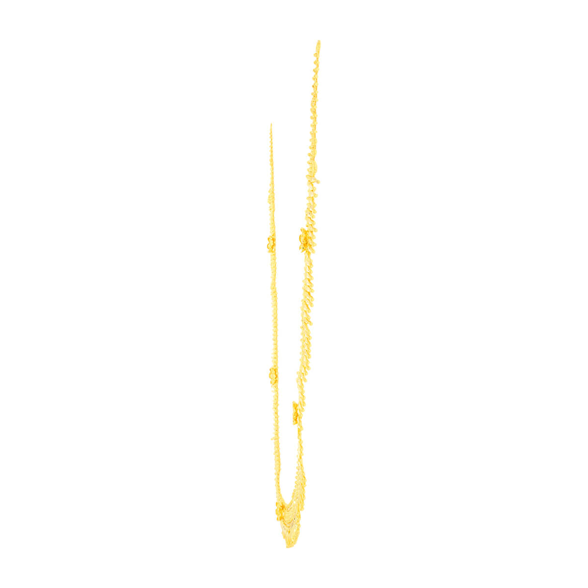 Long Gold Necklace with Subtle Elegance