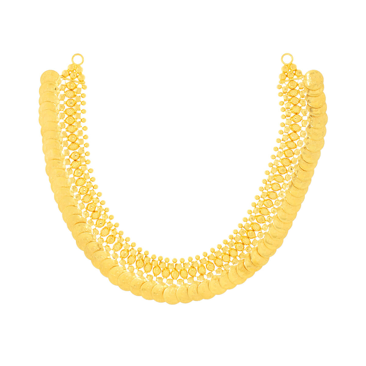 Lustrous Shimmer Gold Short Necklace