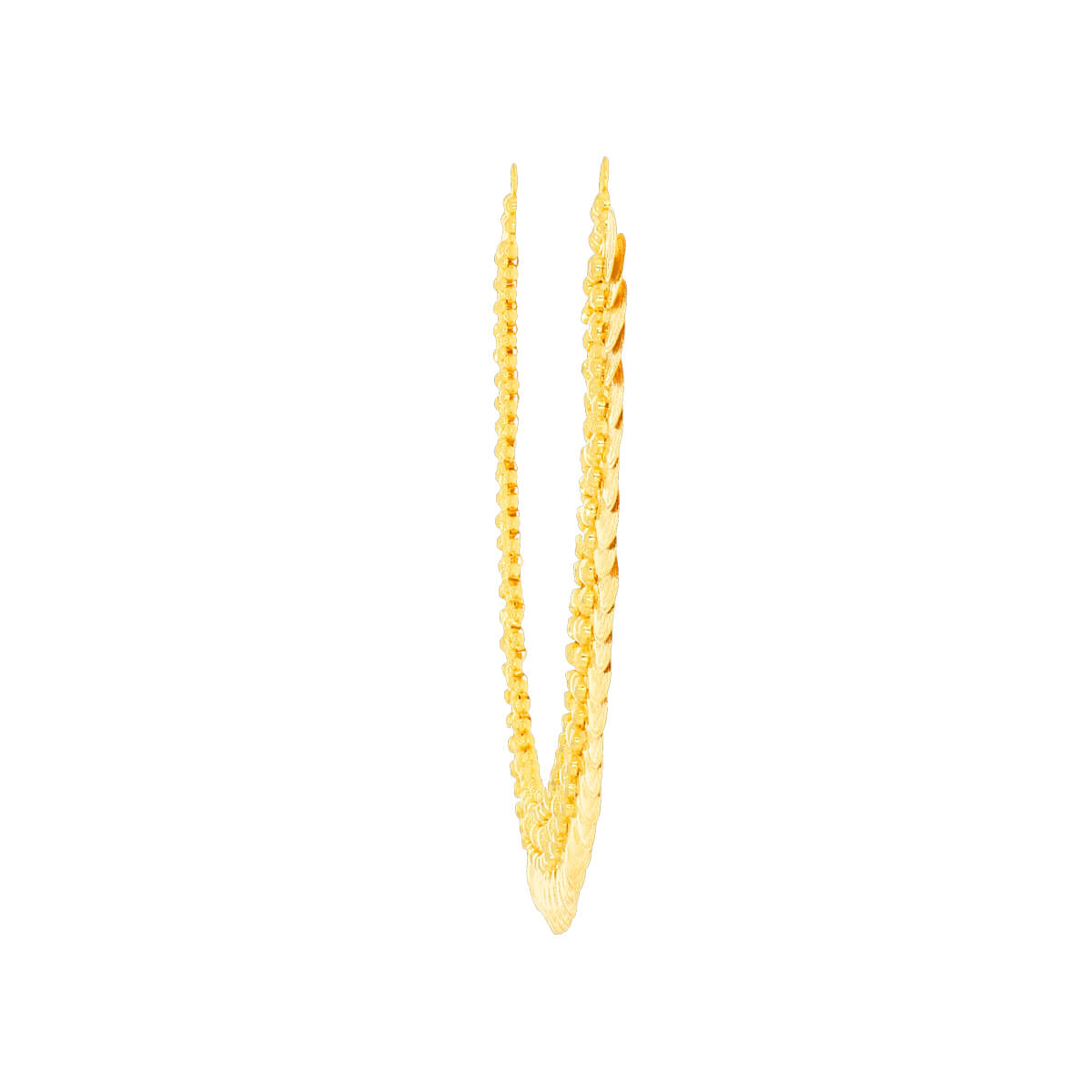 Lustrous Shimmer Gold Short Necklace