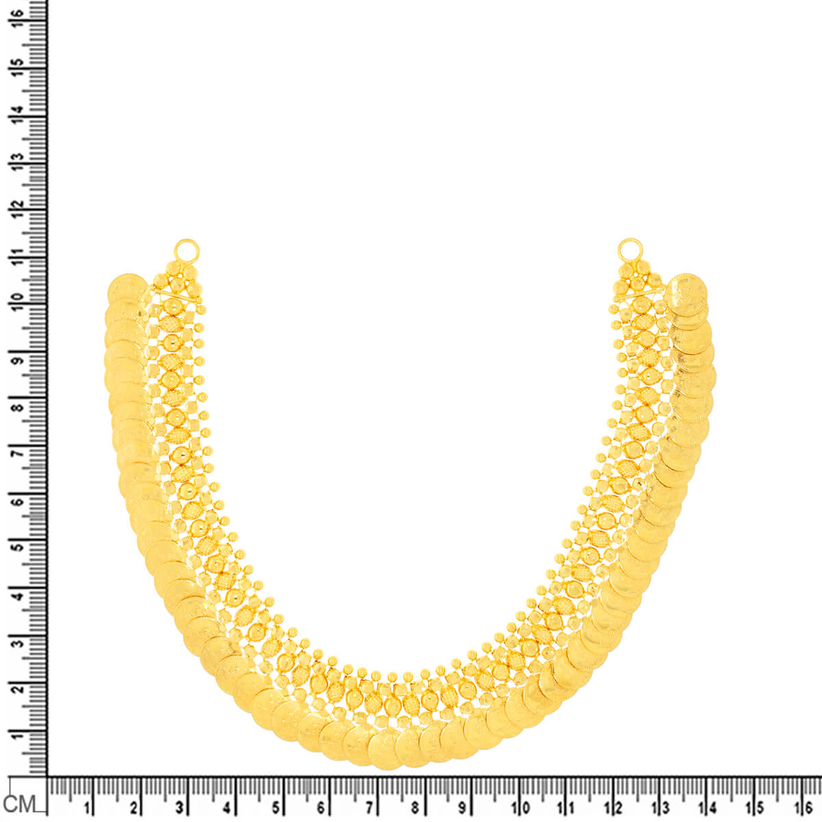 Lustrous Shimmer Gold Short Necklace