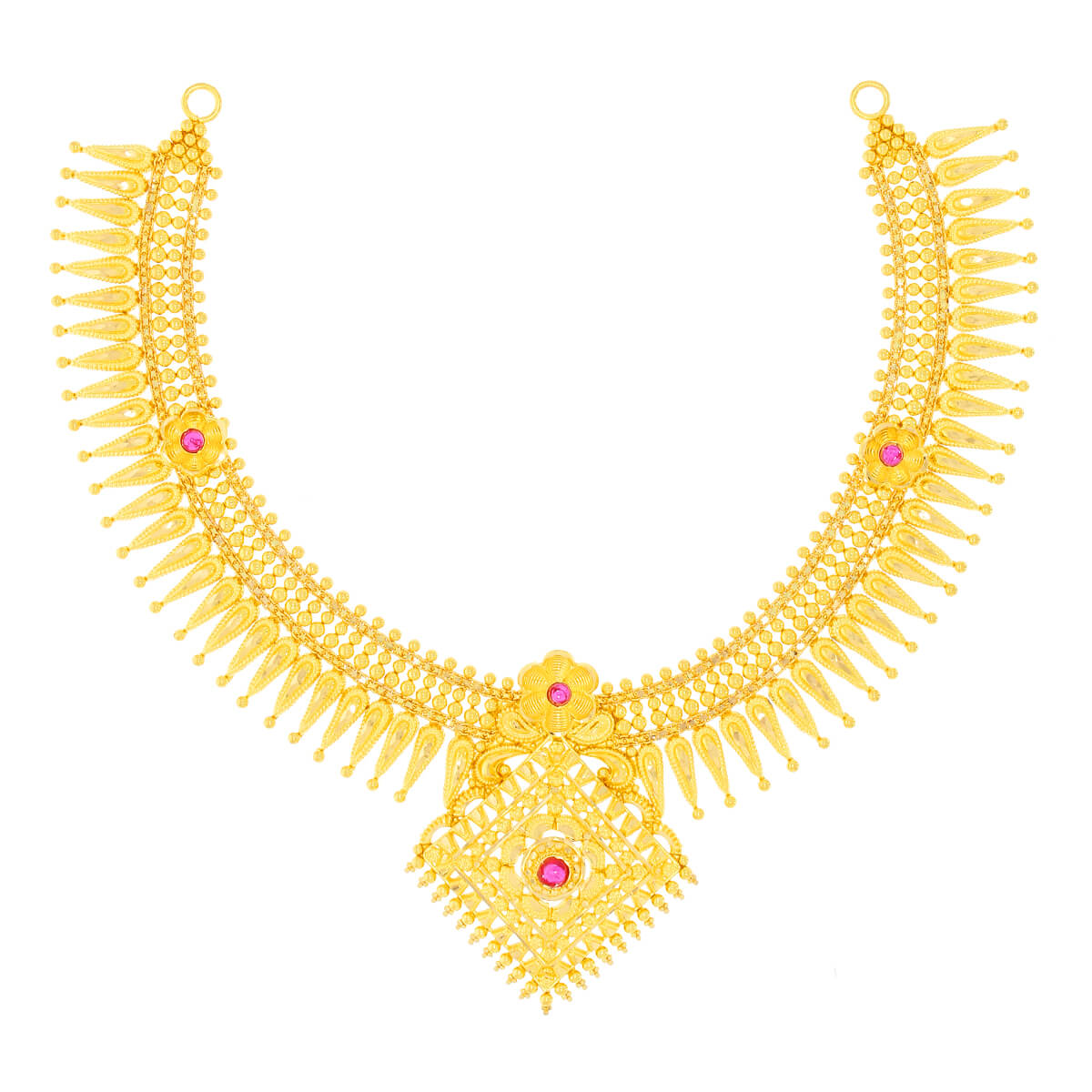 Pristine Elegance Gold Short Necklace