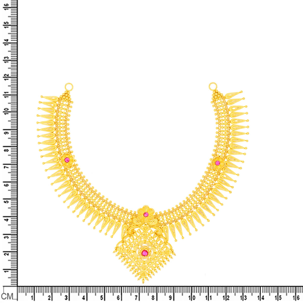 Pristine Elegance Gold Short Necklace
