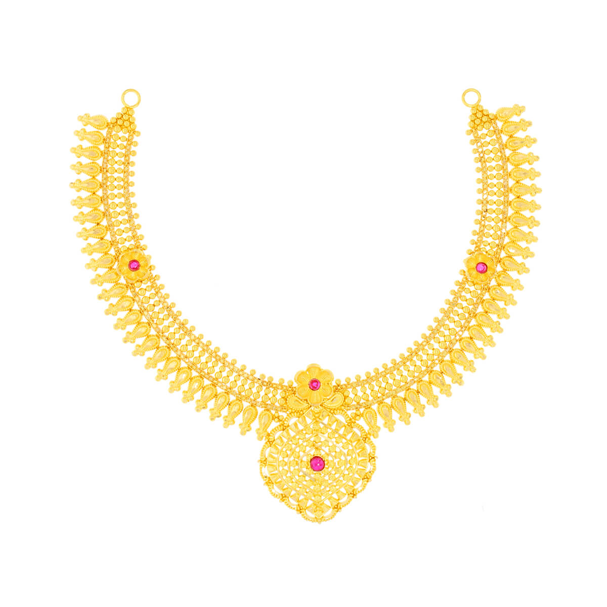 Refined Classic Gleam Gold Short Necklace