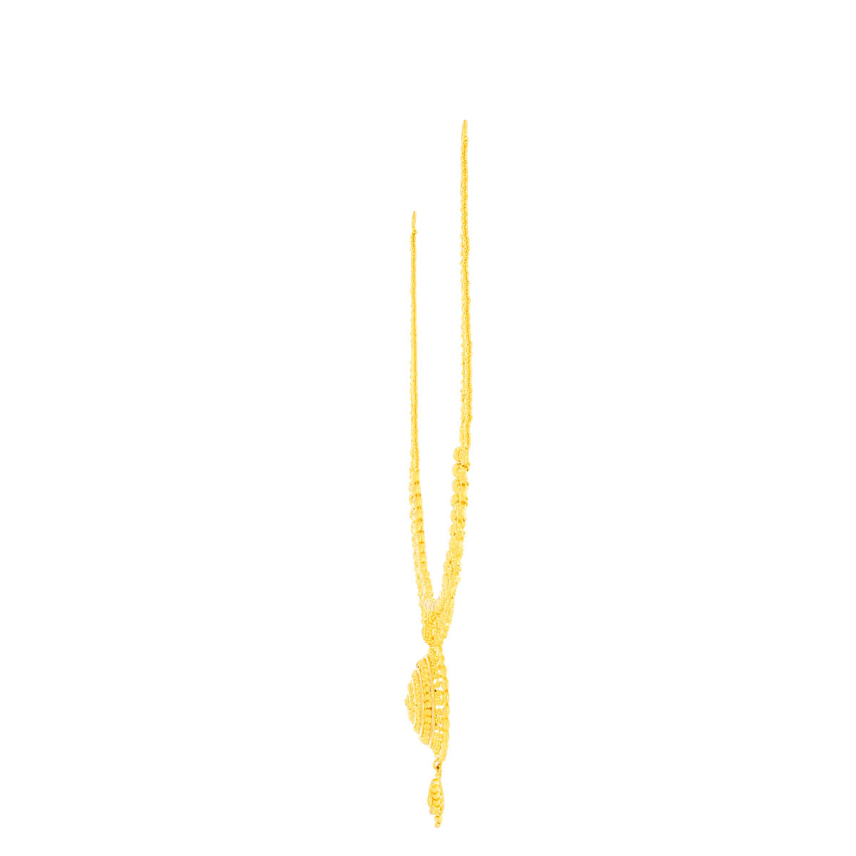 Refined Floral Gleam Gold Short Necklace